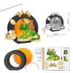 Ursus LATERNEN-BASTELSET "DRACHE" 4008525240693