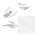 Ursus FALTBL. TRANSPARENT "WEISS" 42G. 14x14CM 100BL.