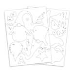 Ursus FENSTERBILD "WINTER MAGIC"8BL.FK,24,8x33CM,SORT.