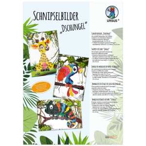 Ursus SCHNIPSELBILDER "DSCHUNGEL" 8MOT. SORT.