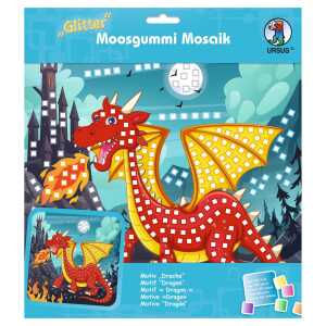 Ursus MOOSGUMMI MOSAIK "GLITTER DRACHE"
