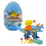 Robo-Dino im Ei Triceratops mit Katapult, zum selber...