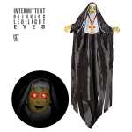 Dekofigur Zombienonne 137cm blinkende LED Augen, Widmann...