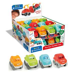 Clementoni Lustige Öko Autos sortiert, orange, rot, grün, blau