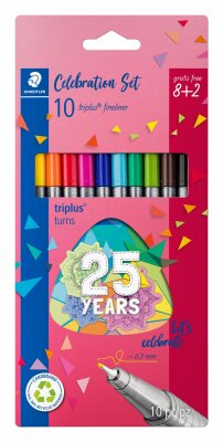 Staedtler Fineliner triplus 10ST BK Birthday