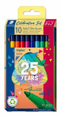 Staedtler Fasermaler triplus col. 10ST Birth.