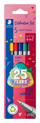 Staedtler Fineliner triplus 5ST BK Birthday