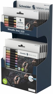 Schneider Metallicliner Paint-It 020 1-2mm Display 14 Etuis sortiert