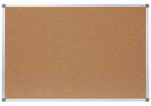 Dahle Cork Board 90 x 120 cm Alurahmen Naturkork Retail-Verpackung