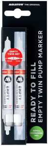 Molotow Blisterkarte 2x224 Empty Marker mit Refill Extension