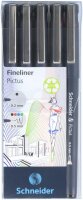 Schneider Fineliner Pictus Etui 5 Stück