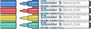 Metallicmarker Paint-It 011, 2 mm, sortiert, 4er Etui Set 2