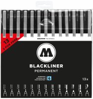 Molotow Blackliner Etui Complete Set 13 Stück