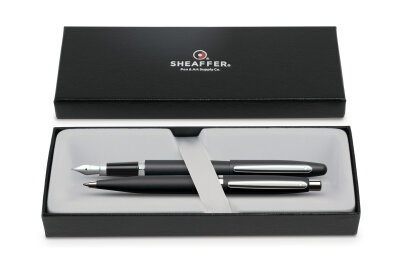 Sheaffer Geschenkset VFM Mattschwarz Füllfederhalter und Kugelschreiber