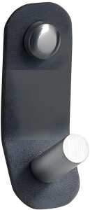 Alco Garderobenhaken Eisen satiniert grau