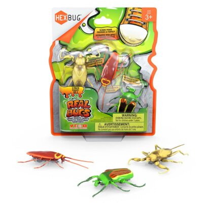 HEXBUG 477-7801 - Hexbug 501094 Nano Real Bugs 3-Pack, Scherzartikel, Insekten-Imitation, Krabbelspaß, ab 3 Jahre