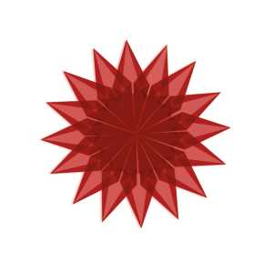 Ursus FALTBL. TRANSPARENT "ROT" 42G.14x14CM 100BL.