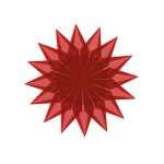 Ursus FALTBL. TRANSPARENT "ROT" 42G.14x14CM 100BL.