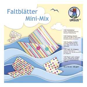 Ursus FALTBL."MINI-MIX"80G.15x15CM,10D.120BL.