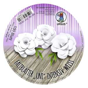 Ursus INTENS.FALTBL.UNI 65G.Ø12CM,100BL.WEIß