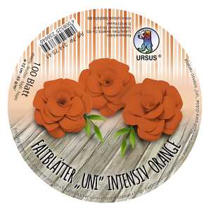 Ursus INTENS.FALTBL.UNI 65G.Ø12CM,100BL.ORANGE
