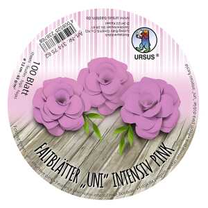 Ursus INTENS.FALTBL.UNI 65G.Ø12CM,100BL.PINK