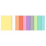 Ursus MOOSGUMMI "PASTELL"2MM,20x30CM,10BG.10FARBEN