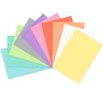 Ursus MOOSGUMMI "PASTELL"2MM,20x30CM,10BG.10FARBEN
