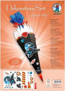 Ursus DEKO-SET SCHULTÜTE EASY LINE "SPACE SHIP"