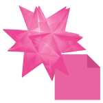 Ursus AURELIO STERN TRANSP.115G.20x20CM,33BL.UNI PINK