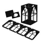 Ursus LATERNEN-ROHLINGE"FENSTER"FK 300G.25ST,SCHWARZ