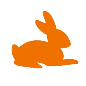 Ursus 19520023 Motivlocher mittel, Hase, Durchmesser ca. 25,4 mm,