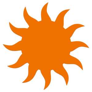 Ursus 19540005 Motivlocher groß, Sonne, Durchmesser ca. 38,1 mm,