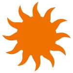 Ursus 19540005 Motivlocher groß, Sonne, Durchmesser ca. 38,1 mm,