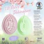 Ursus 3D OSTER-DEKORATION 22,5x22,5CM,6BLATT,6FARBEN
