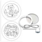 Ursus LIGHT BOXES Ø11CM FOX & CHRISTMAS SOCKS