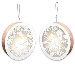 Ursus LIGHT BOXES Ø15,3CM BIRDS & REINDEER