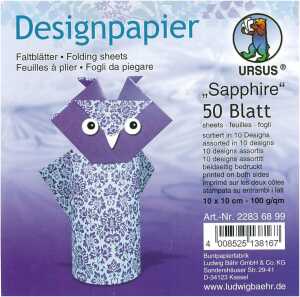 Ursus DESIGNP."SAPPHIRE"100G,10x10CM,50BL,SOR.10DE.