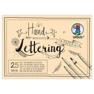 Ursus HANDLETTERING PAPER 210G.DIN A6 25BL.CREME