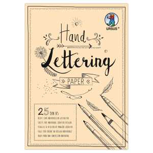 Ursus HANDLETTERING PAPER 210G.DIN A5 25BL.CREME