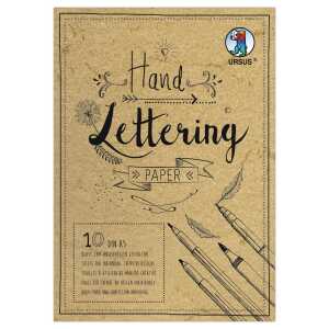 Ursus HANDLETTERING PAPER ELEF.HAUT 190G. A5 10BL.CREME
