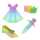 Ursus FALTBL.TRANSP. REGENBOGEN PASTELL115G,15x15CM,50BL