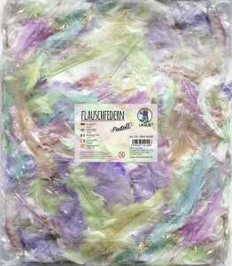 Ursus FLAUSCHFEDERN 100GR 10 FARBEN PASTELL
