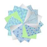 Ursus INDIAN COLOURS "BLUE"13,7x13,7CM,15BL.SORTIERT