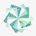 Ursus INDIAN COLOURS "AQUA"13,7x13,7CM,15BL.SORTIERT