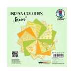 Ursus INDIAN COLOURS "GREEN"13,7x13,7CM,15BL.SORTIERT
