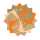 Ursus INDIAN COLOURS "ORANGE"13,7x13,7CM,15BL.SORTIERT