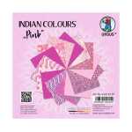 Ursus INDIAN COLOURS "PINK"13,7x13,7CM,15BL.SORTIERT