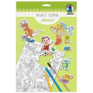 Ursus MAGNETIC COLORING "ADVENTURE"A4,2BLATT