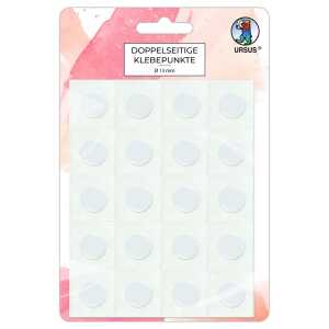 Ursus DOPPELSEITIGE KLEBEPUNKTE 13MM,TRANSP. 100ST.